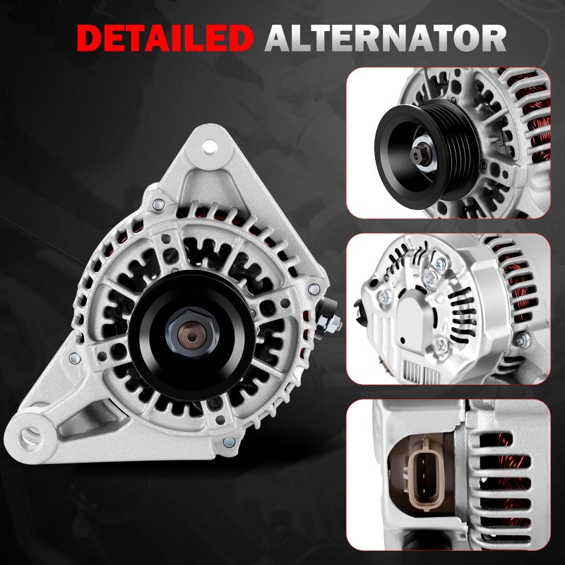 ASTOU مولد كهربائي جديد من ASTOU متوافق مع مخرجات عالية 1.8L 2003-2008 لسيارة Toyota for Pontiac لـ Corolla/Vibe/Matrix مجموعة إعادة بناء المولد استبدال 13878 - Image 3
